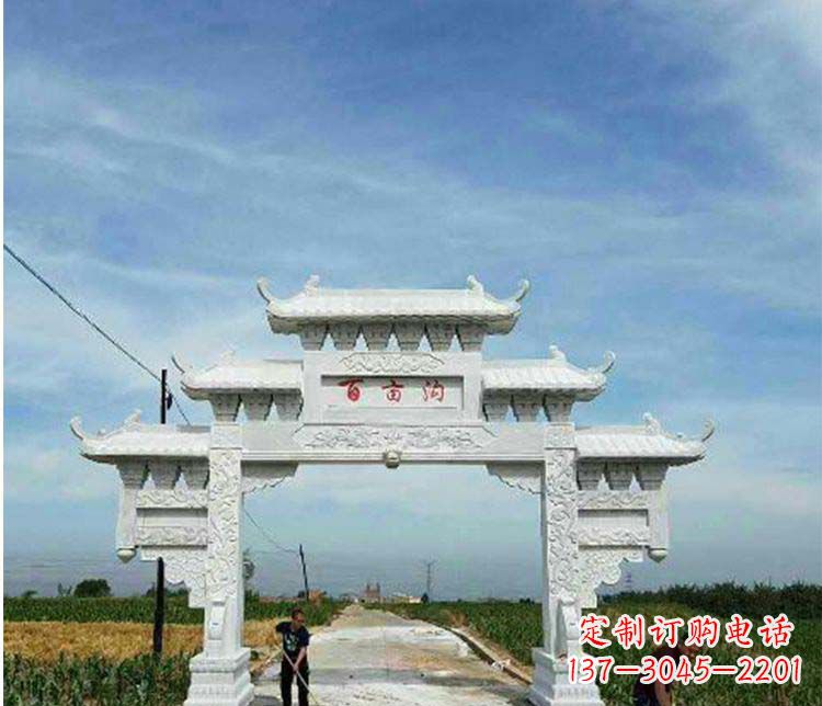 宁波西方风格石牌坊石雕