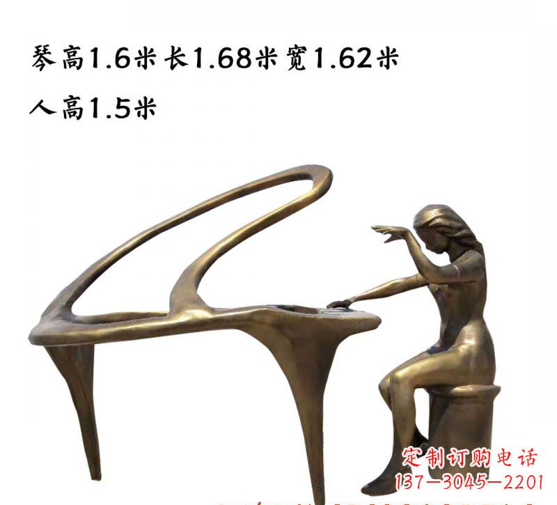 宁波钢琴铜雕传承艺术美的巅峰之作