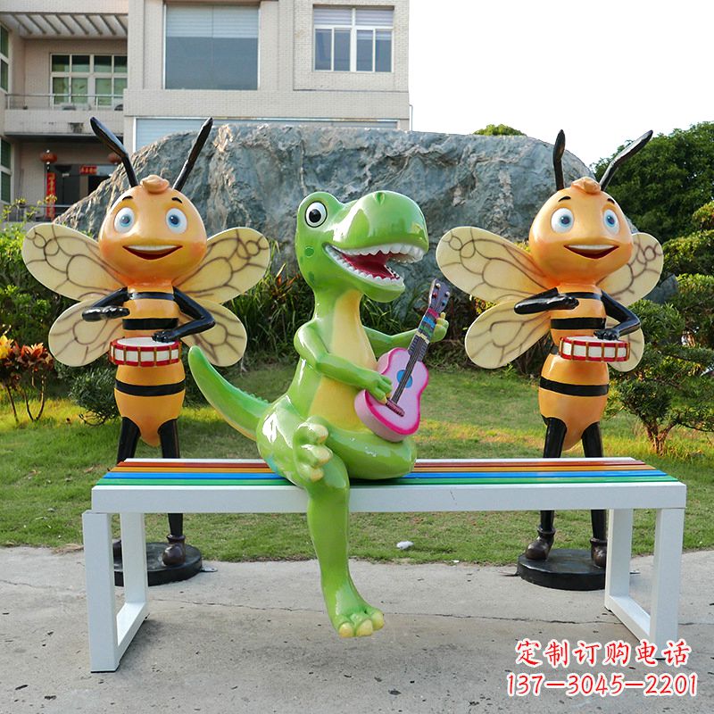 宁波吉他恐龙雕塑