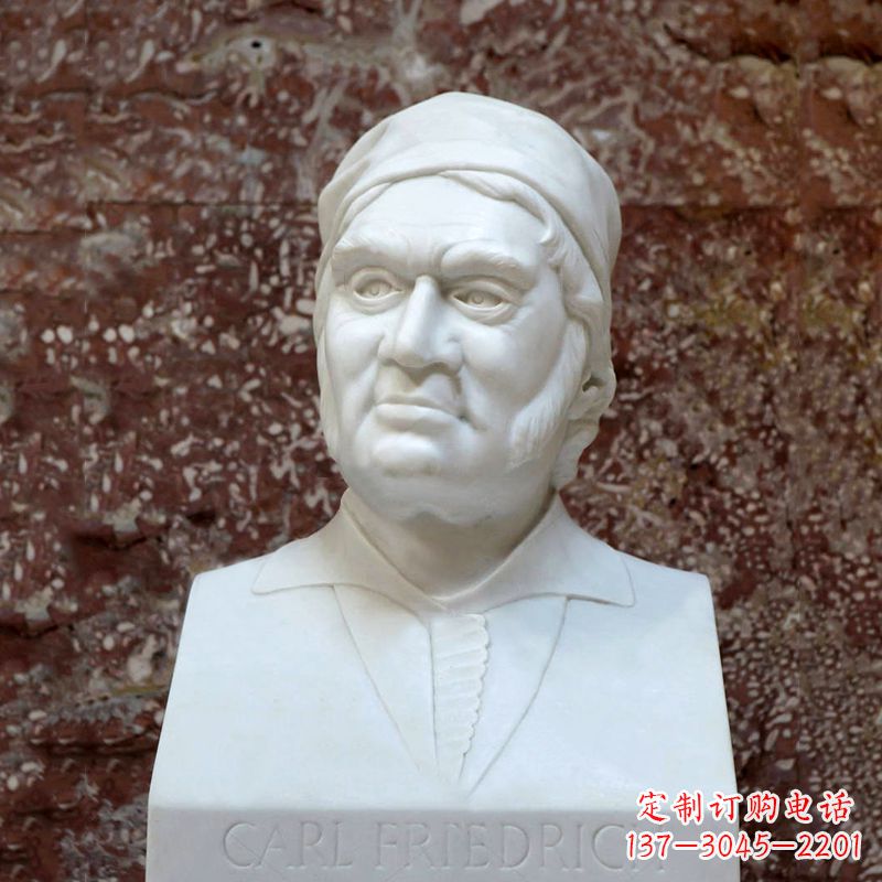 宁波德国著名数学家高斯汉白玉石雕塑