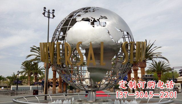 宁波中领雕塑——不锈钢地球雕塑