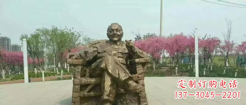 宁波中领雕塑邓小平坐式铜雕