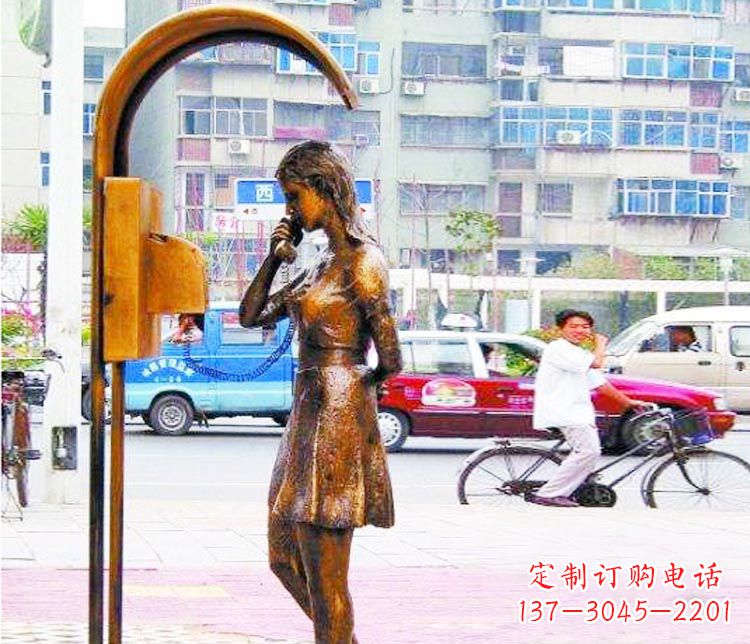 宁波女孩铜雕塑——艺术的象征