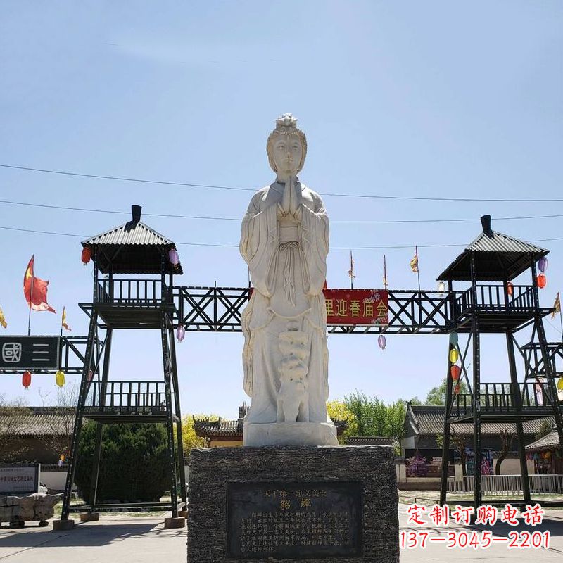 宁波精美貂蝉雕塑,抚今追昔神采飞扬
