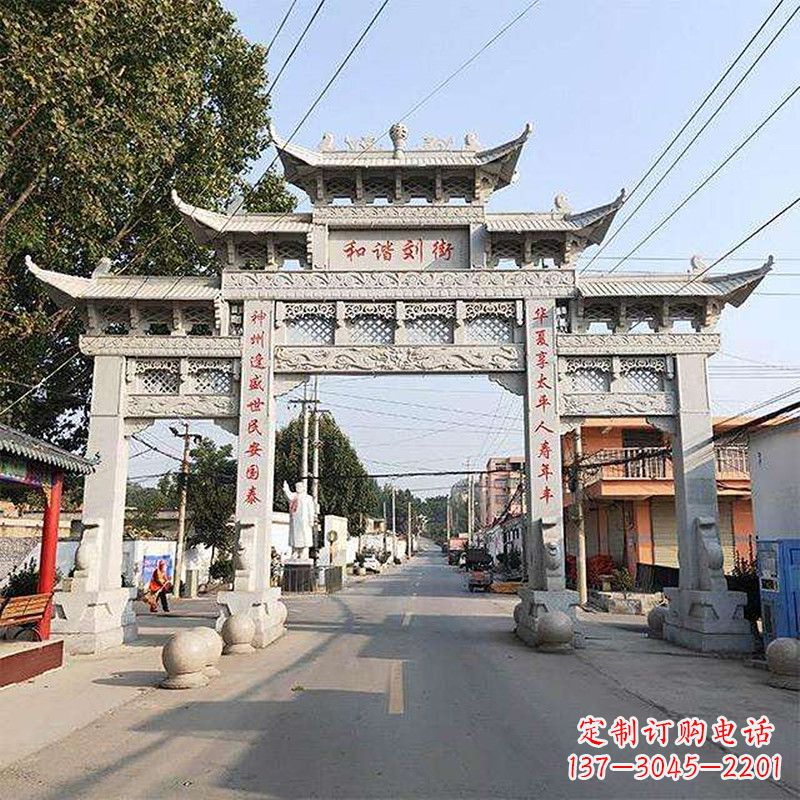 宁波牌坊雕塑-精致的艺术精品