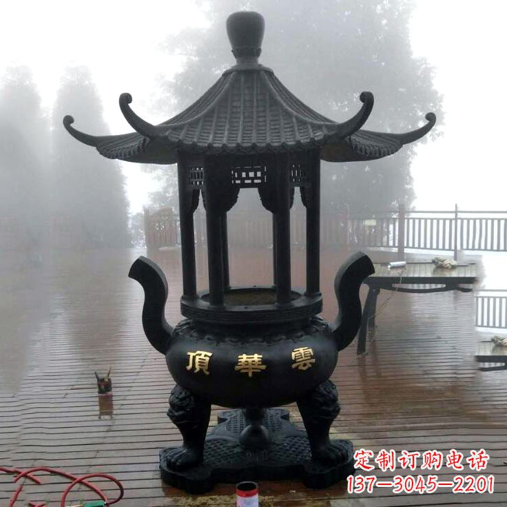 宁波精美青铜香炉雕塑