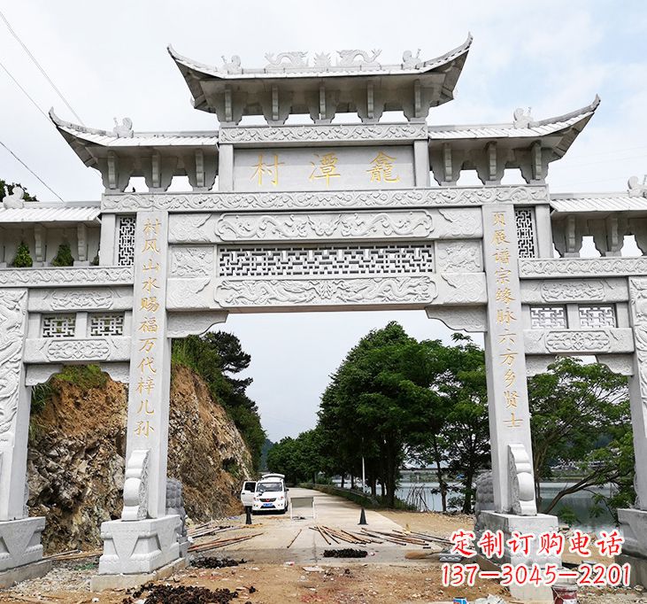 宁波东夏侯石牌坊雕塑专业的定制雕塑制作商