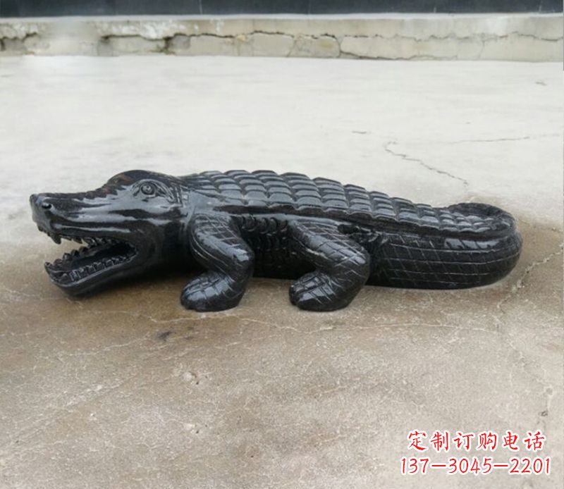 宁波经典鳄鱼景观石雕