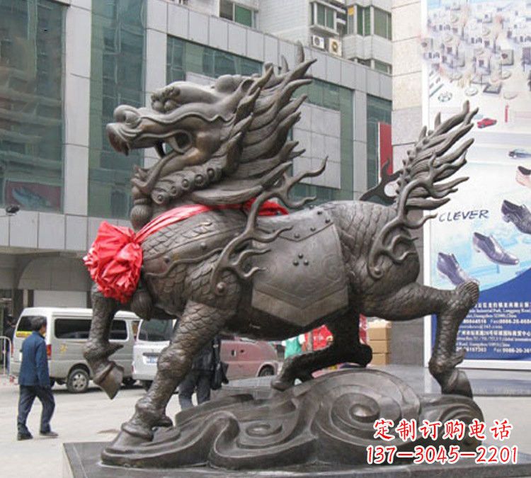 宁波动物麒麟铜雕塑222
