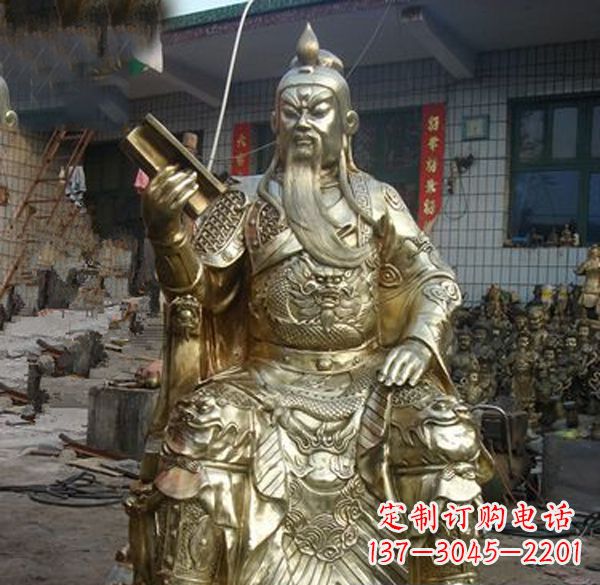 宁波关公武财神铜雕定制