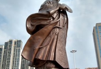 宁波珍贵的雕塑艺术--诸葛亮卧龙先生
