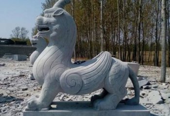 宁波独角兽雕塑，神兽石雕带你穿越回古老神话中