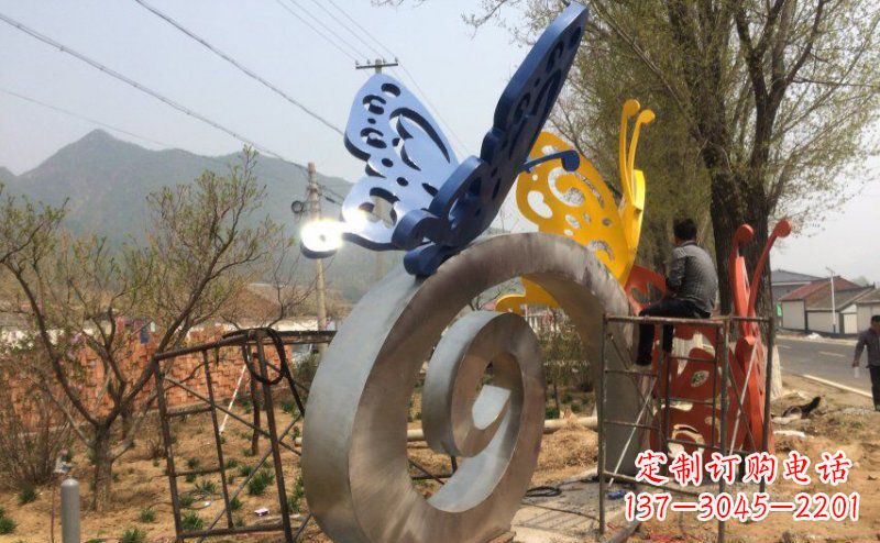 宁波优雅无比,不锈钢蝴蝶雕塑