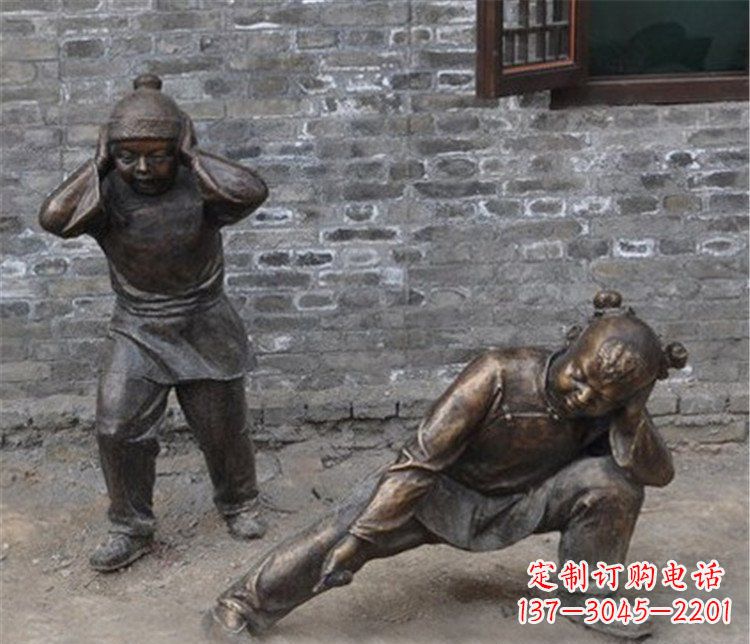宁波儿童放鞭炮公园雕塑