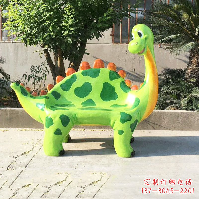 宁波玻璃钢恐龙雕塑座椅