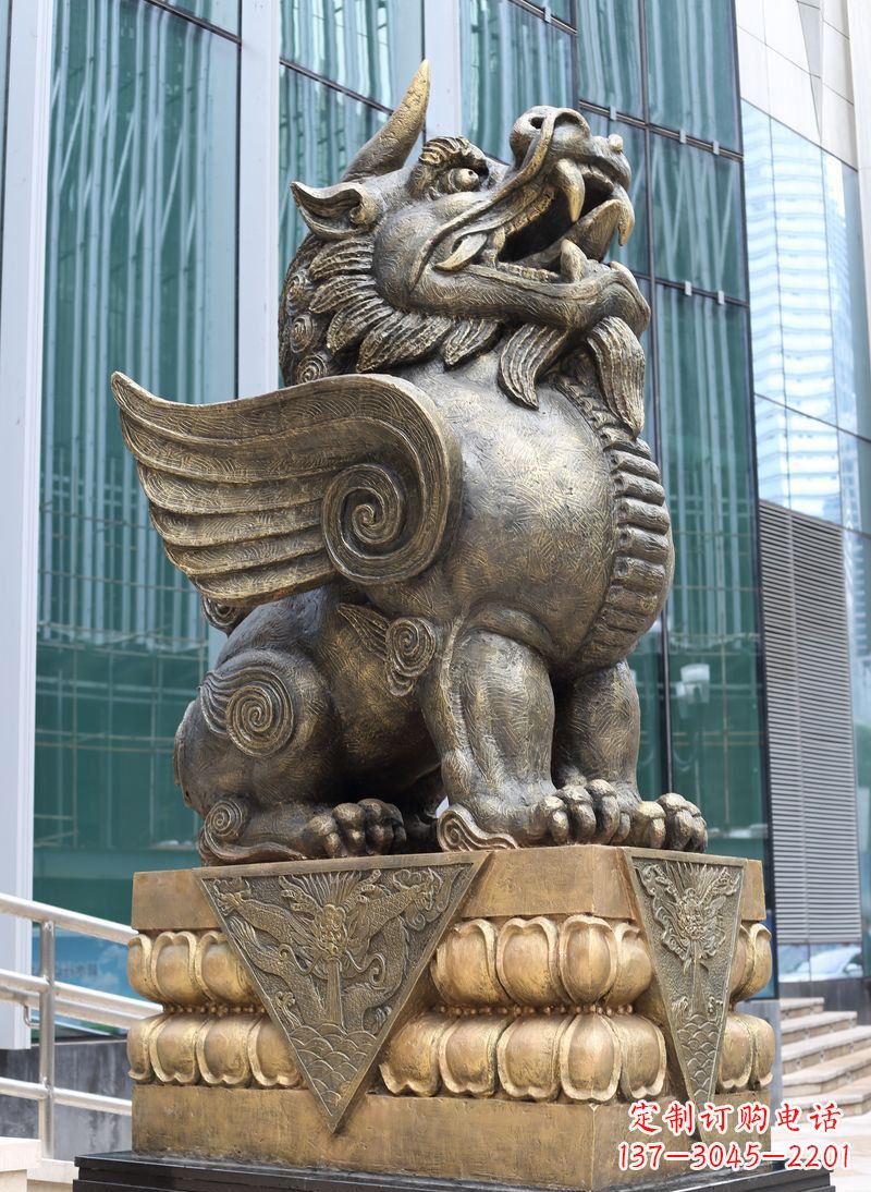 宁波精美独角兽铜雕