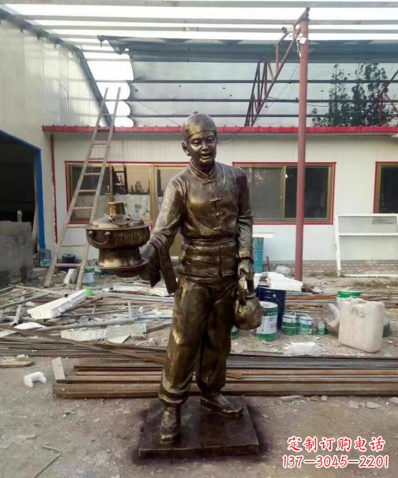 宁波产品名称店小二铜雕