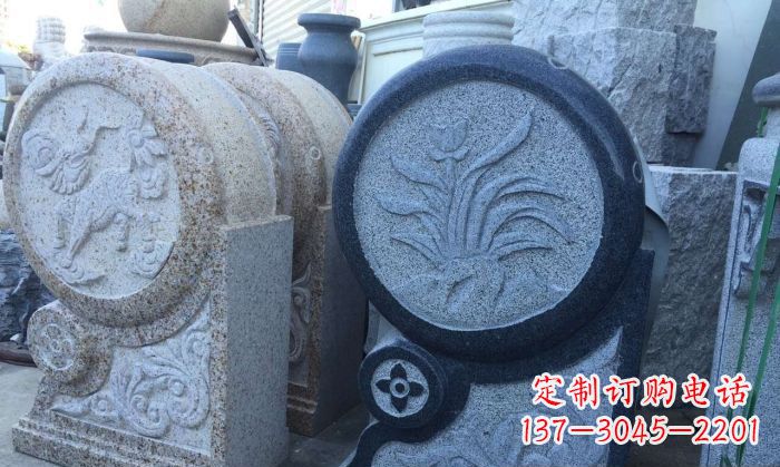 宁波仿古抱鼓石招财石门墩