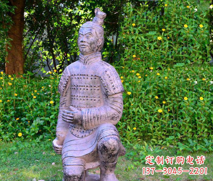 宁波仿古兵马俑公园人物石雕