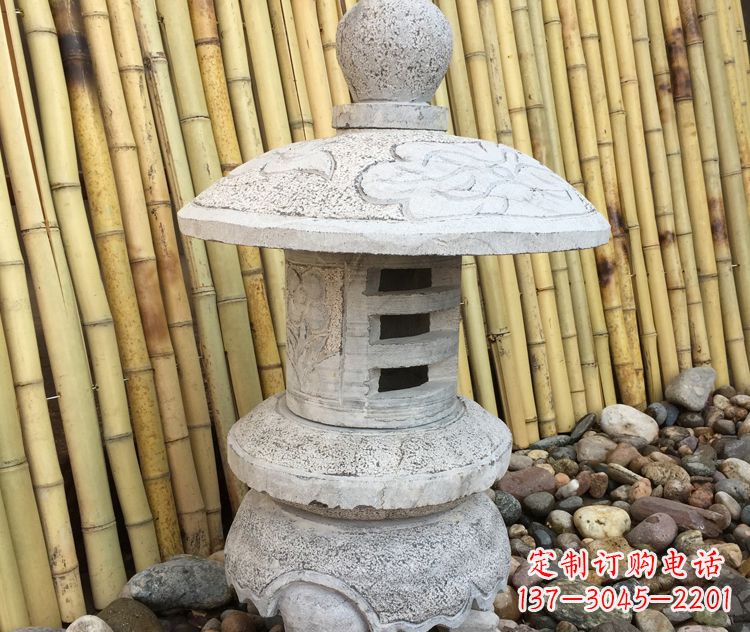 宁波仿古公园照明石灯笼石雕