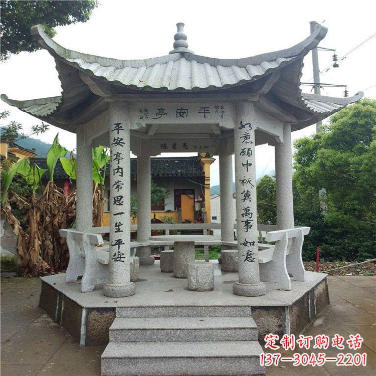 宁波精美大理石凉亭雕塑