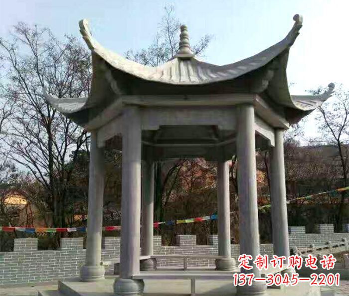 宁波仿古六角凉亭石雕