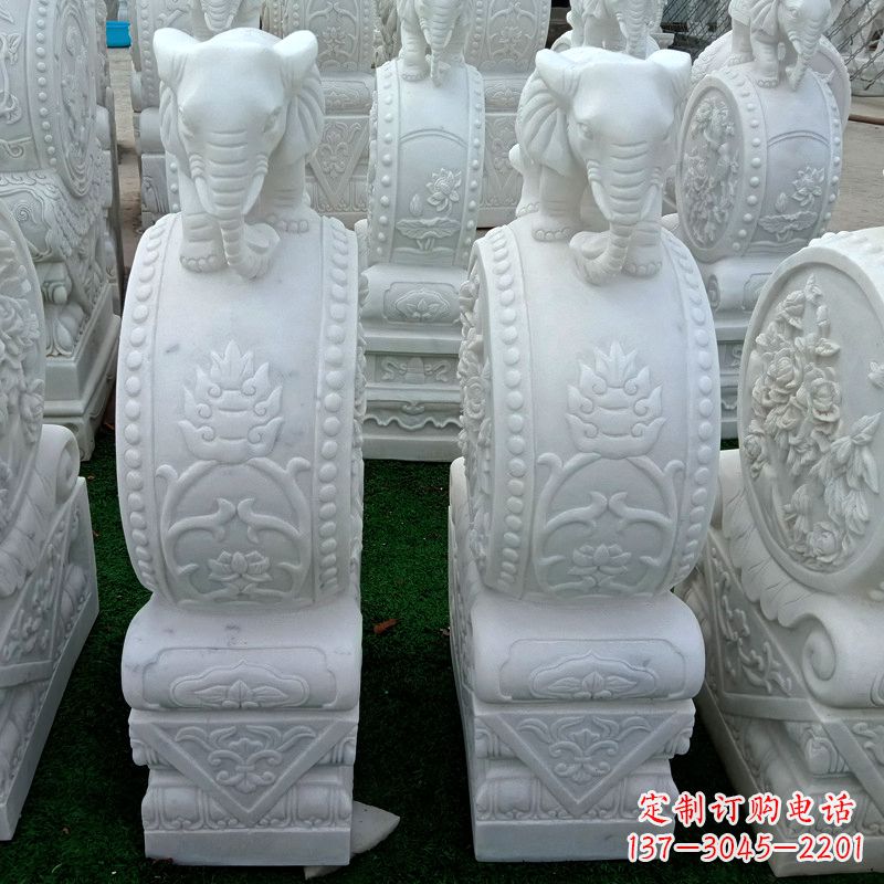 宁波传统风格门墩雕塑