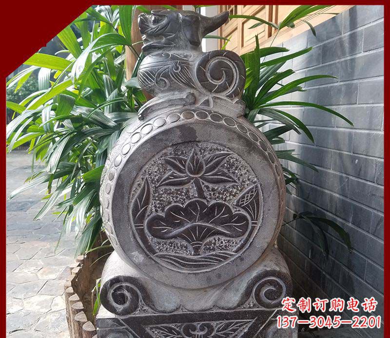宁波精致仿古门墩雕塑