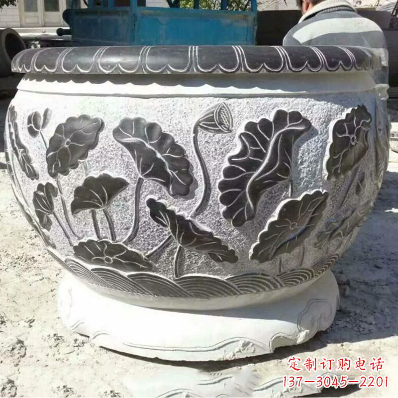 宁波仿古青石做旧水缸
