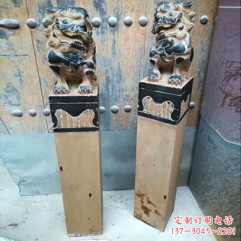 宁波精美狮子雕塑 拴马桩