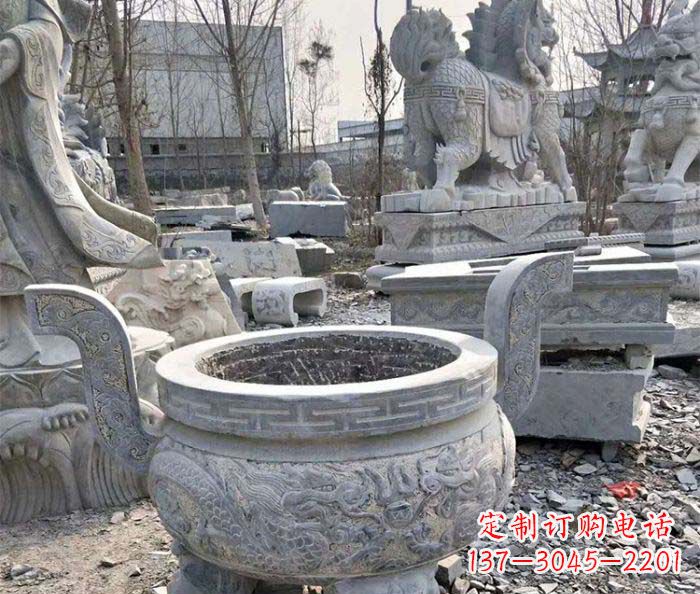 宁波仿古精美石雕香炉