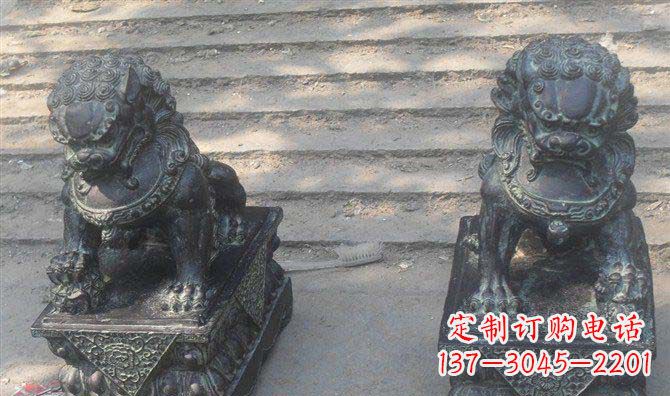 宁波艺术级仿古狮子铜雕