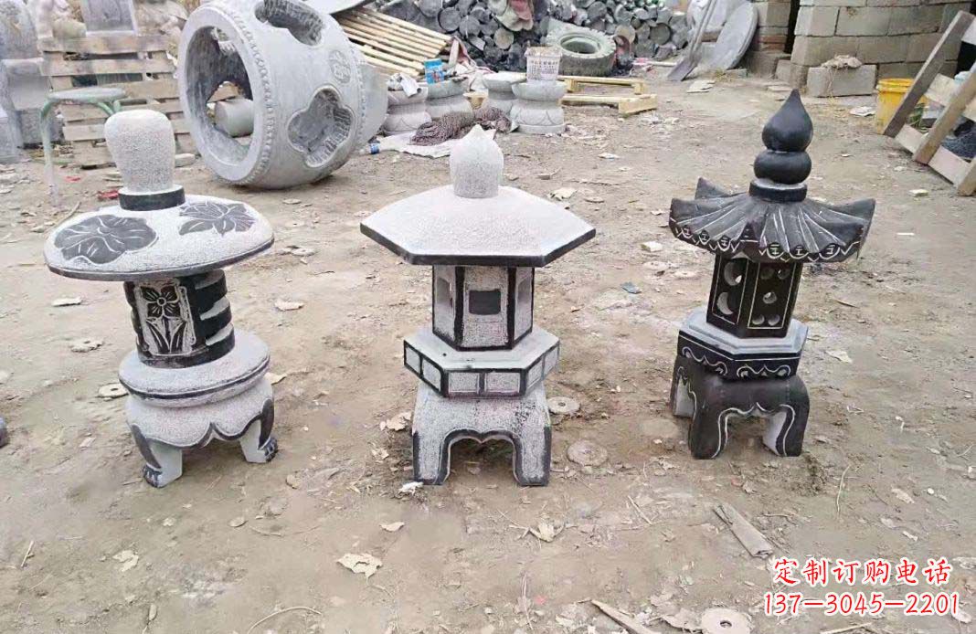 宁波传统仿古石灯雕塑