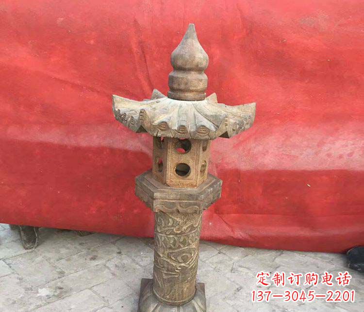 宁波传统风格石灯雕塑