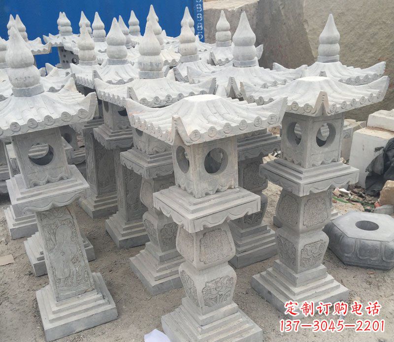 宁波仿古石灯园林景观石雕
