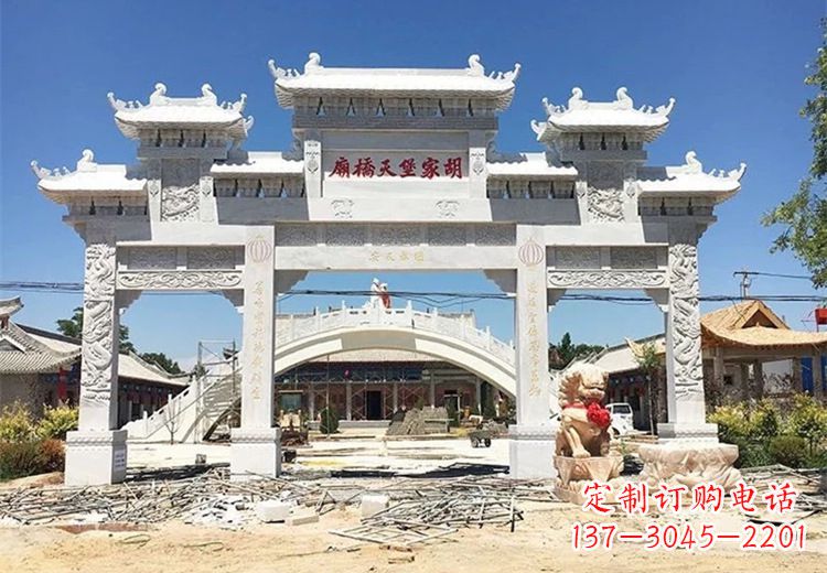 宁波仿古石雕牌坊