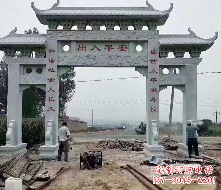宁波仿古石牌坊石雕