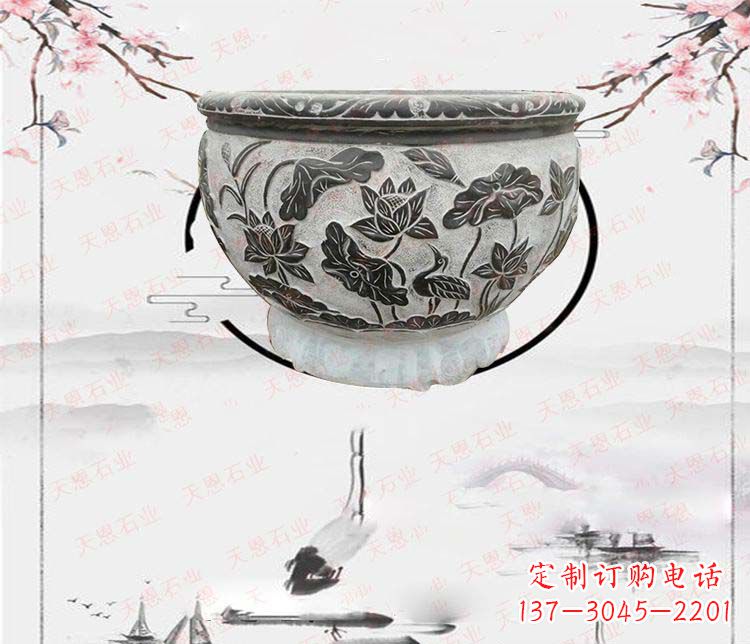 宁波仿古石水缸石浮雕石雕,欧式古典设计