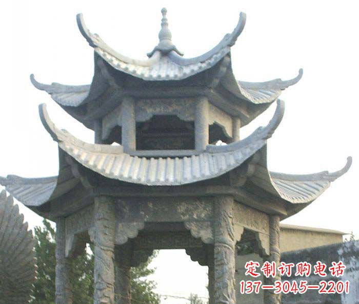 宁波仿古双层石雕凉亭
