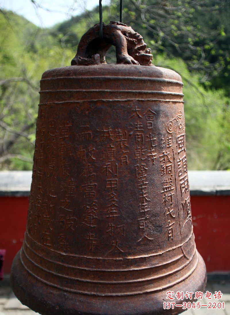宁波仿古铜钟雕塑 (2)