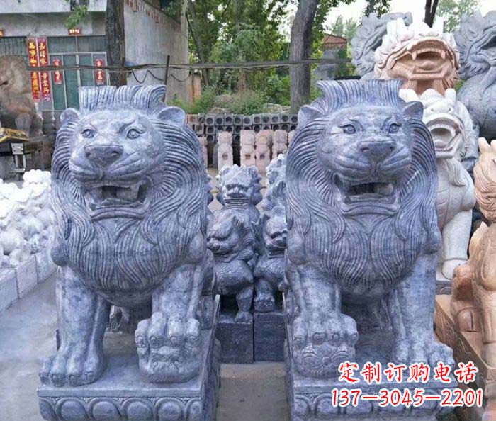 宁波仿古欧式石雕狮子