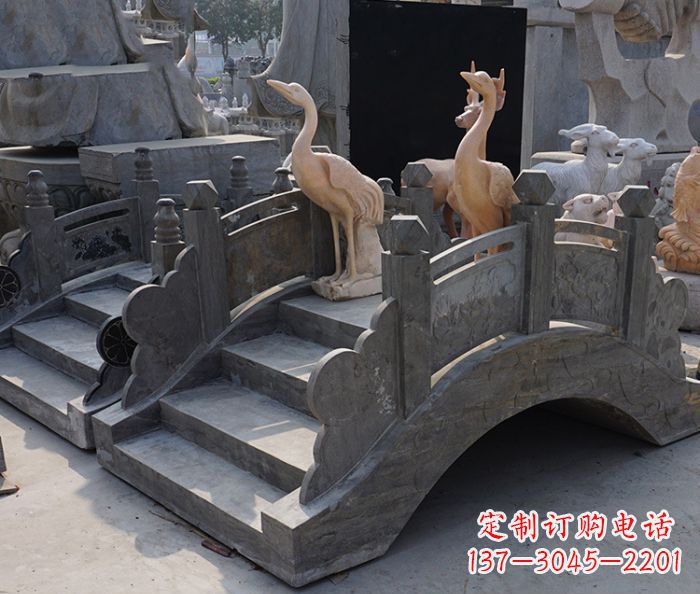宁波精致石制仿古拱桥雕塑