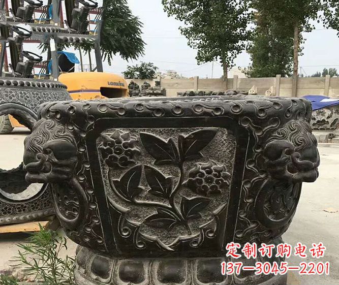 宁波仿古招财石雕水缸