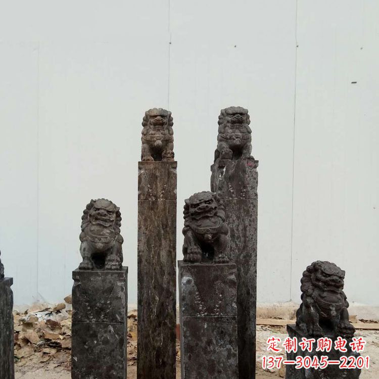 宁波复古风格拴马桩雕塑