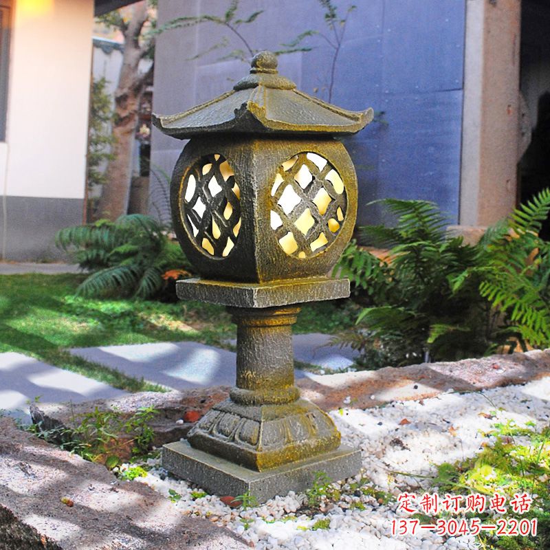 宁波仿古做旧庭院石雕灯笼