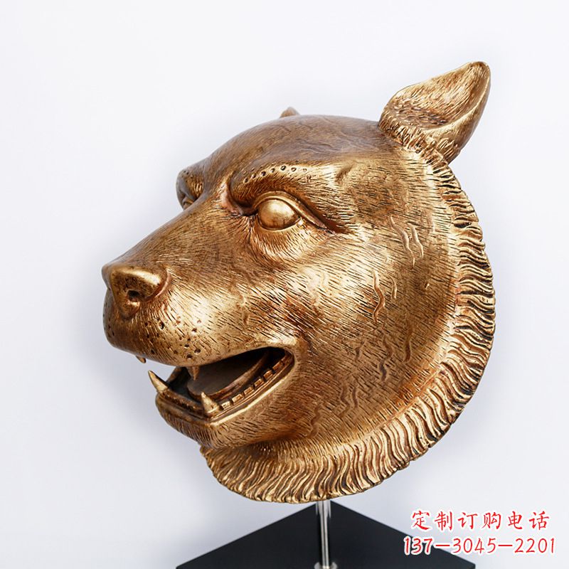 宁波玻璃钢雕刻虎头