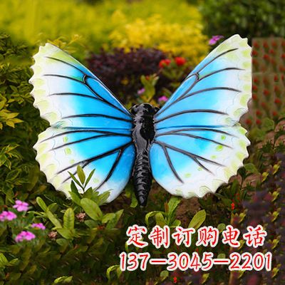 宁波蓝白蝴蝶镶嵌雕塑