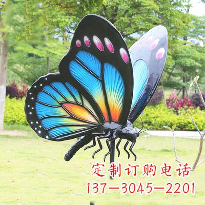 宁波蓝蝴蝶雕塑-让你的室内空间焕发生机