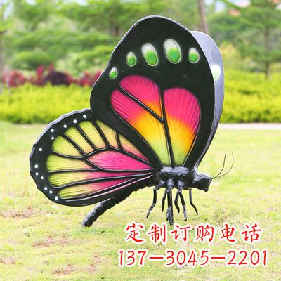 宁波仿真蝴蝶_品红色款405x78x110