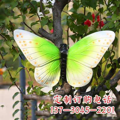 宁波浅绿色蝴蝶雕塑